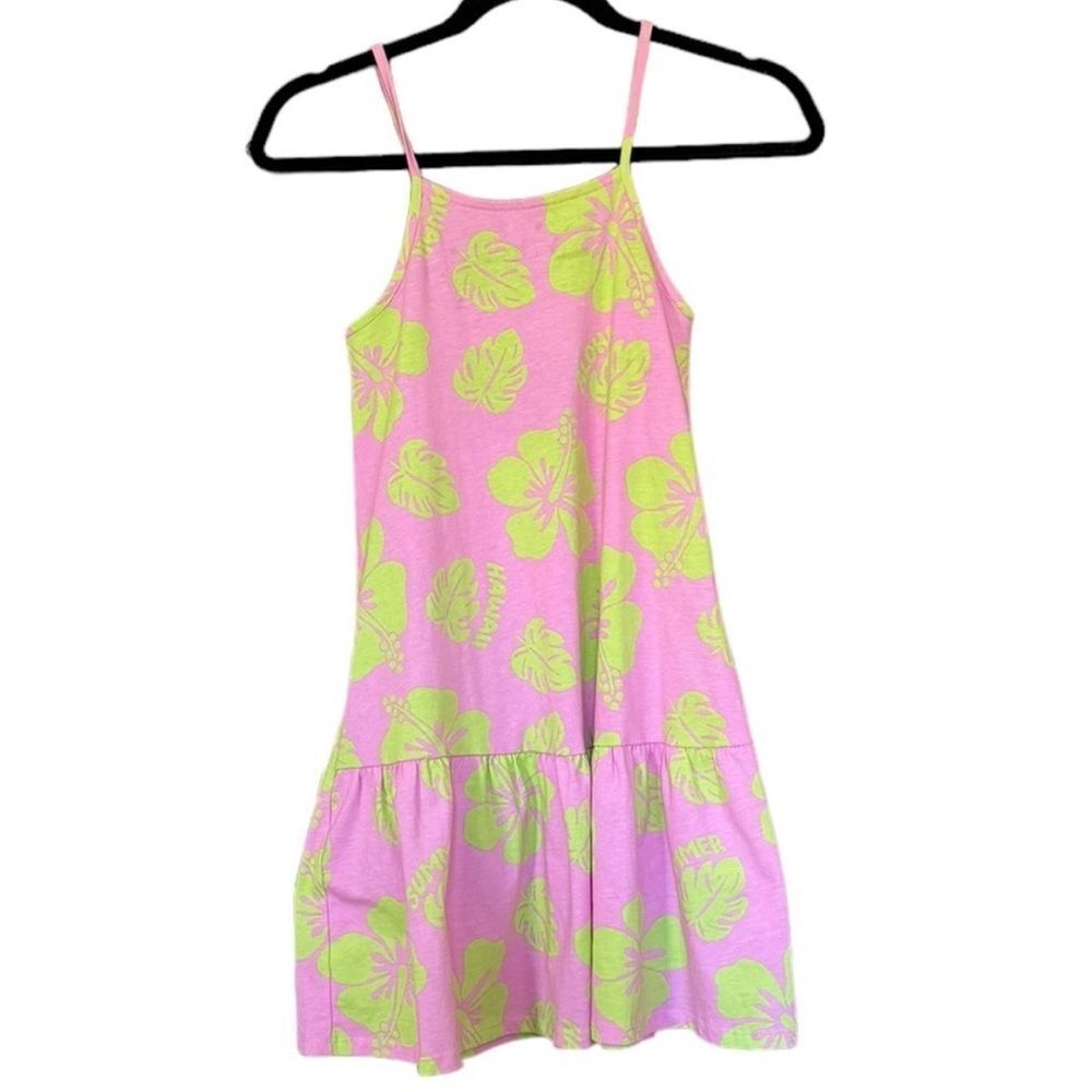 ZARA Kids Hawaii Aloha print Dress Size 7 🩷💚